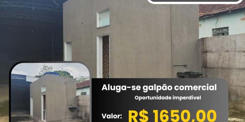 Rua Francisco Cabral, 490 - Bairro Nossa Senhora de Lourdes. Formiga, ,Galpão,Aluguel,1455