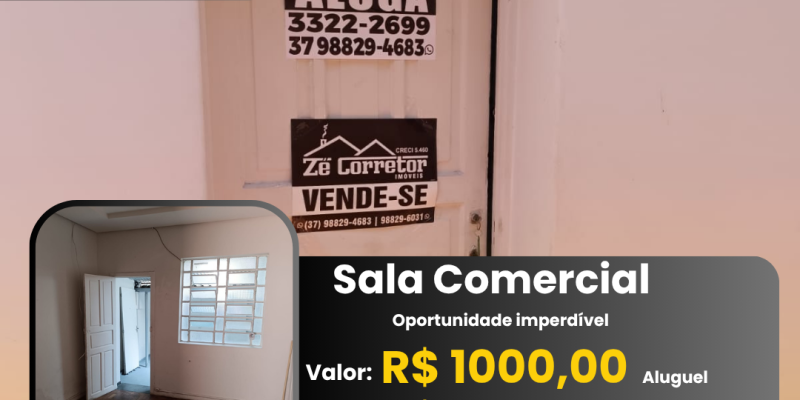 Rua Silviano Brandão, 86, sala B - Centro . Formiga, 4 Rooms Rooms,1 BathroomBathrooms,Sala Comercial,Venda,1479